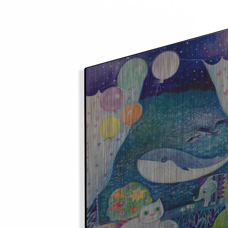 Art mural en métal «Dreams» par Oxana Zaika par Winston Porter, H 16 po x l 12 po