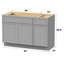Base de meuble-lavabo simple 54 po seulement-96922999