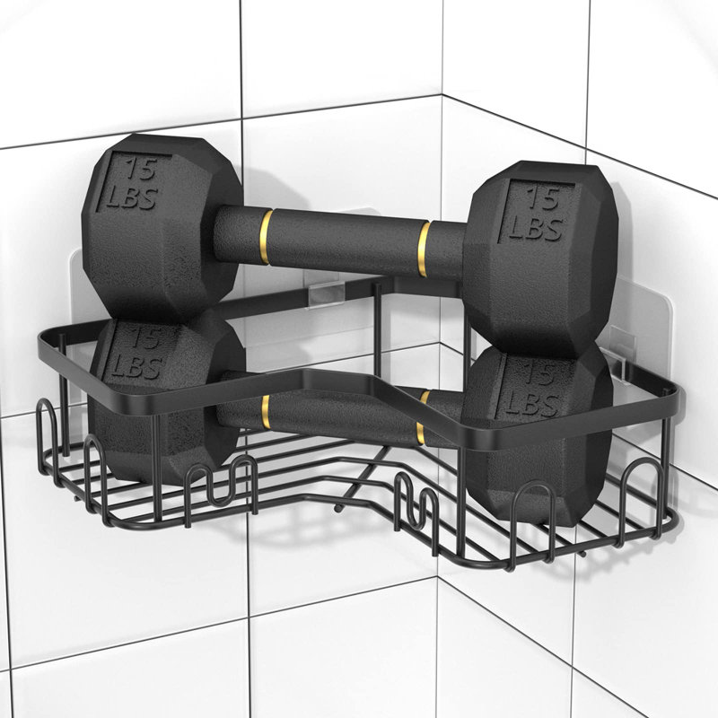 Metivier Stainless Steel Shower Caddy, Black