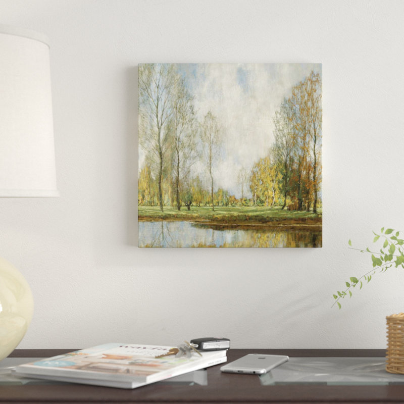 «Down by the Water I», reproduction sur toile, H 18 po x l 18 po x P 1,5 po, Pas de tapis, Toile tendue