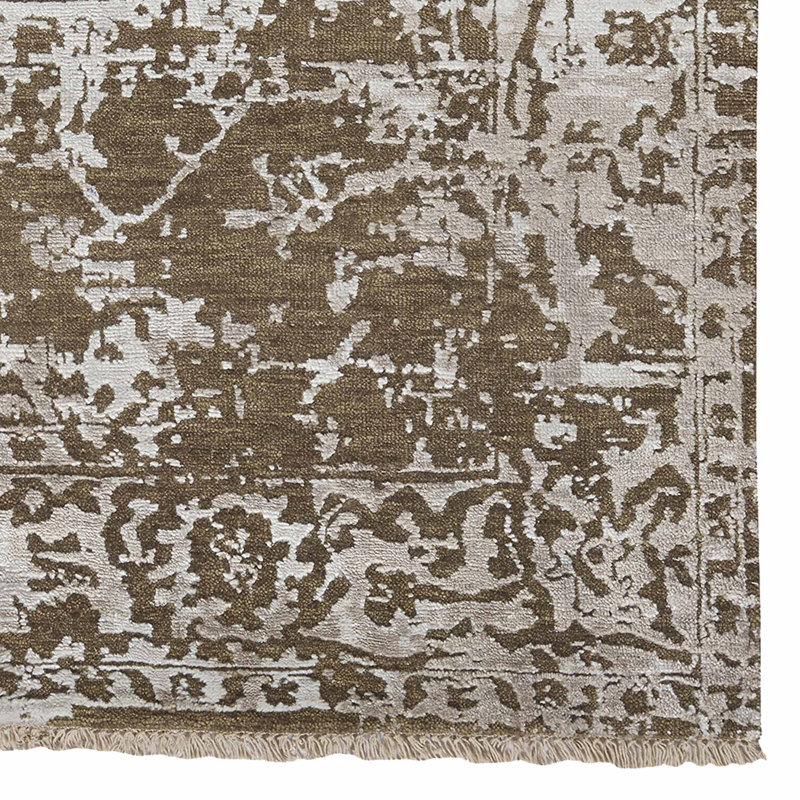 Jain Oriental Area Rug in Beige, Rectangle 9' x 12'