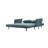 61"W Fabric Convertible Loveseat Sleeper With Pillows-391791844