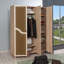 Rummel 3 Door Manufactured Wood Wardrobe-1433870011