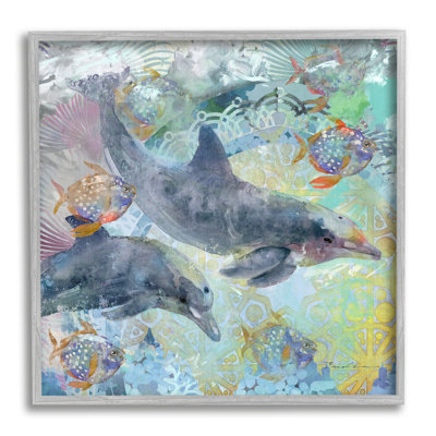 " Dolphins And Fish Aquatic Fractals "