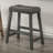 Rustic Backless Counter Stool Set Of 2 – 25 Inch Wooden Farmhouse Barstool With Leather Seat,Sturdy Frame – Space-Saving Counter-Height Seating For Kitchen & Bar-1318977715