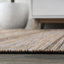 Tapis d'intérieur / extérieur à rayures larges Aminah Bo Modern Farmhouse-1926130784
