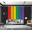 Murale pelez et collez de qualité supérieure - rayures colorées-1852589738
