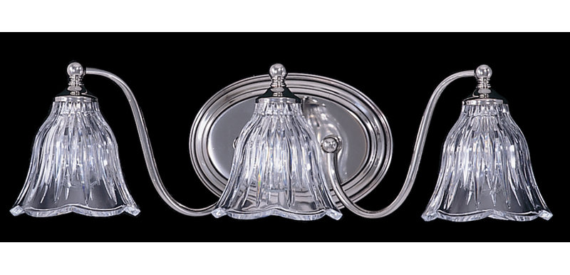Lampley 3 - Light Vanity Light, Polished Nickel