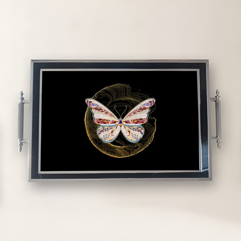 Élégant plateau en verre de 19,7 po x 11,4 po x 1,4 po | Fabrication 100% verre durable | Facile à nettoyer avec un chiffon humide | Idéal pour le service, la présentation décorative et l'organisation | Ajout élégant à la décoration intérieure