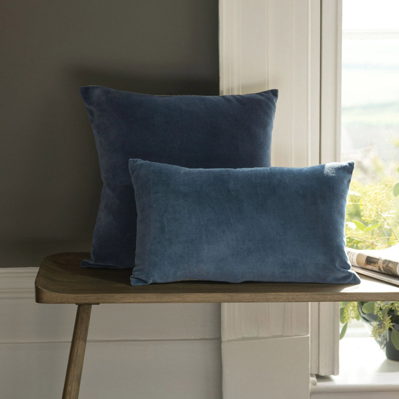 Jaipur Square Pillow Cover & Insert, Ink, Square 18"