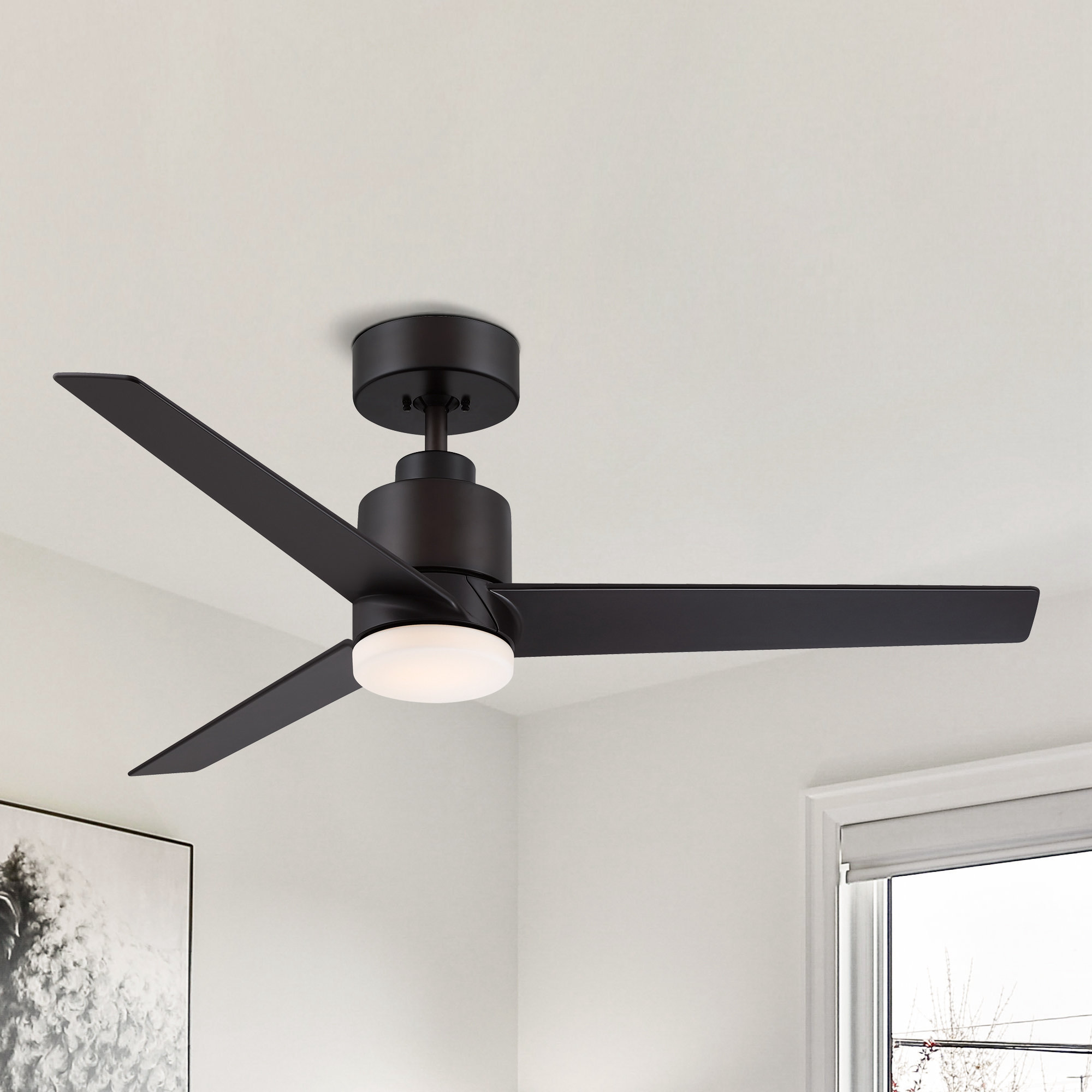 Wade Logan® Bobillo 44'' Ceiling Fan with LED Lights | Wayfair