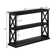 Arthella 3-Tier X-Design Console Entryway Sofa Table With Shelves