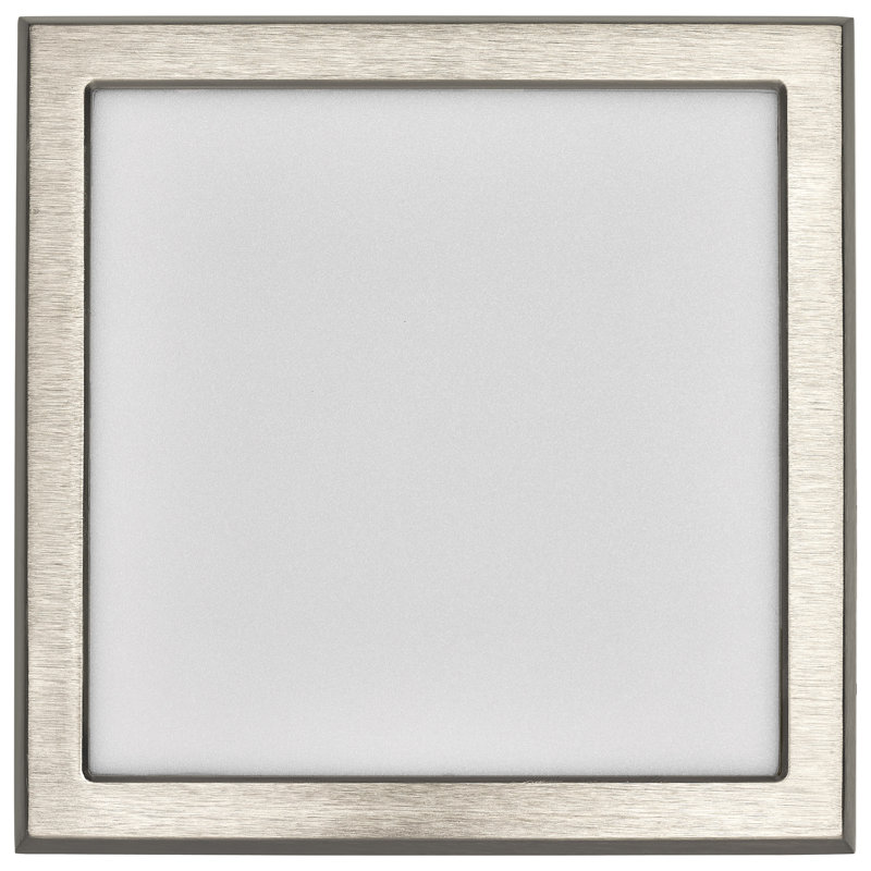 Blink Dimmable Square Flush Mount, Brushed Nickel