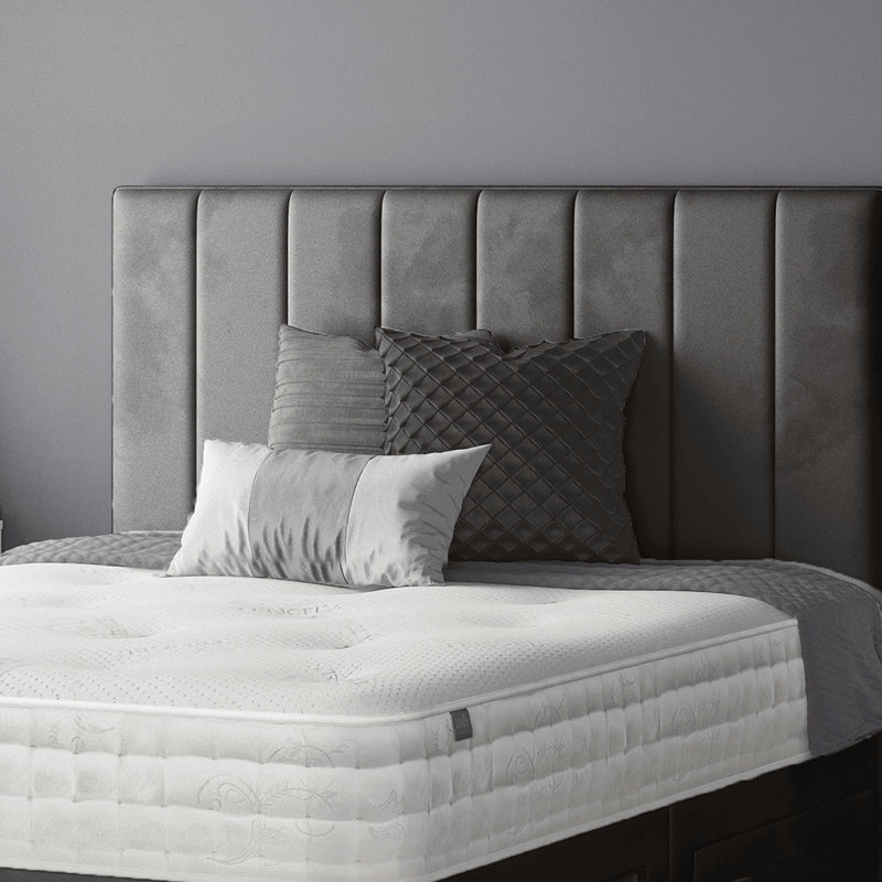 Hedley Upholstered Headboard, Grey, Small Double (4')