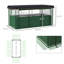 Cage de culture et toile d'ombrage avec jardin surélevé, jardinière en acier galvanisé