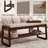  Solid Wood Shoe Bench with Cushion, 2-Tier Entryway Storage Bench-1470296802-1462566187