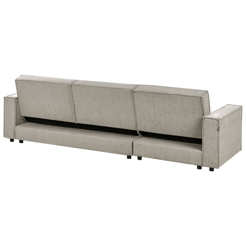 ROMEDAL II 3 Seater Sofa Bed, Beige, Left Hand Facing