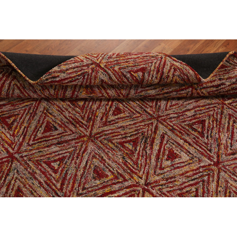 Tapis indien géométrique moderne 5 x 8