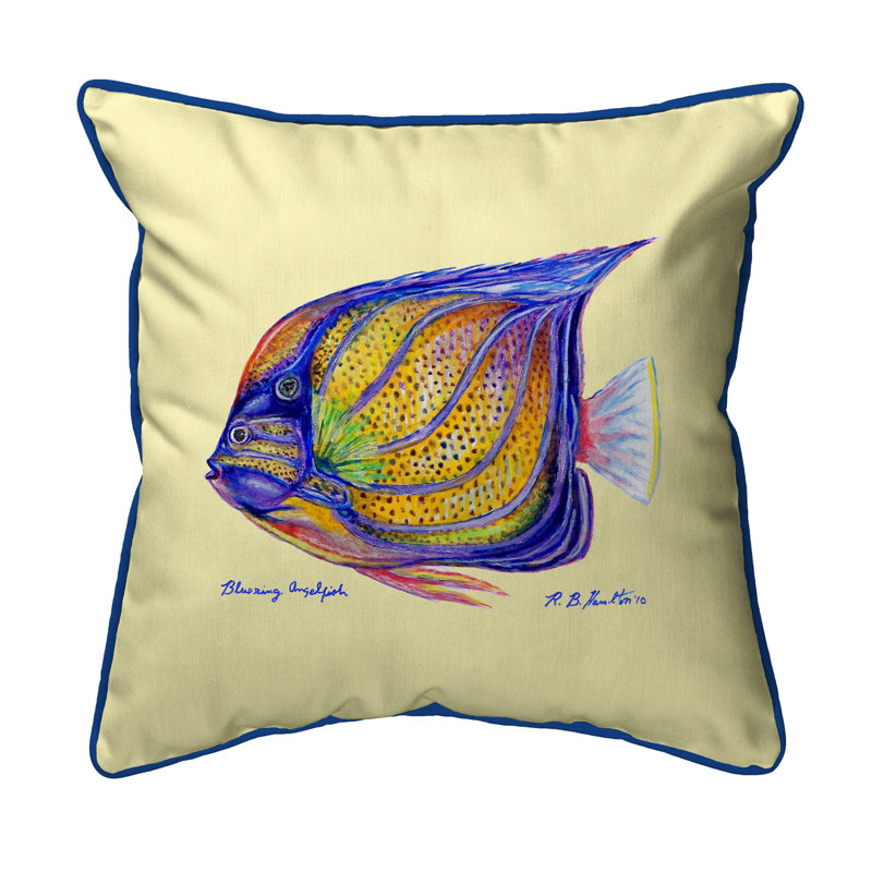 Outdoor Throw Pillow, Yellow, Large