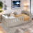 Wooden Platform Bed With Semi-enclosed Fence-546495254