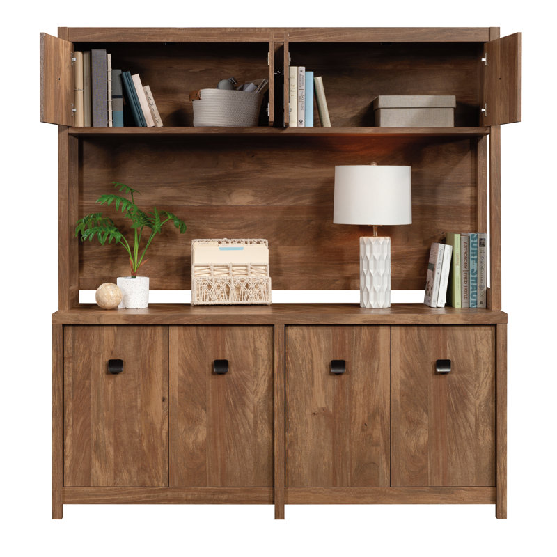 Huche en bois avec rangement dissimulé, brun