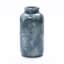 Vase rond en céramique tacheté 13,8 po