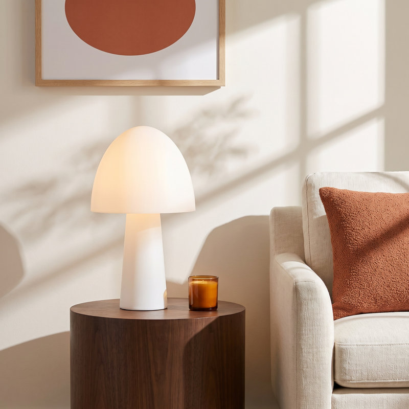 Batch Metal Table Lamp, Soft White, White