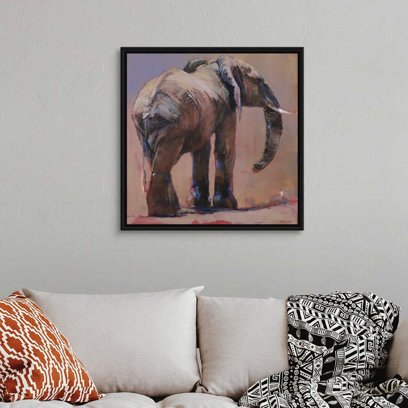 Reproduction d'art sur toile, H 32 po x l 32 po x P 1,75 po, Cadre flottant noir