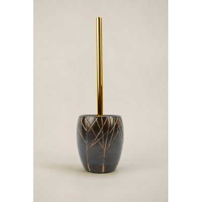 Porte-brosse de toilette 5,3 po Aashini en noir