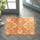Aaron Hand Tufted Wool Terracotta/Orange/Dusty Sage Rug