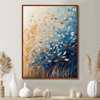 «Meadow Windy Prairie Leaves II», reproduction encadrée Meadow
