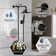 Derengge Shower Head Combo With 8 Inch Shower Head, 5 Function Handheld Showerhead