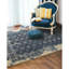Tapis bleu marine / beige Freetown-1047278824