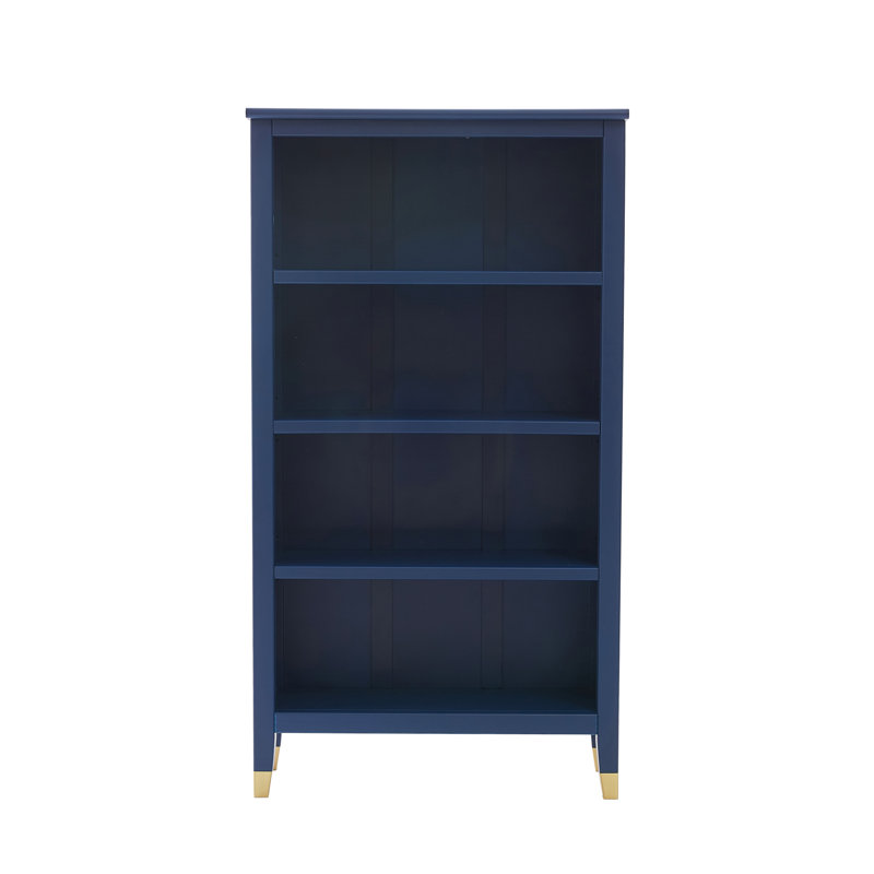 Ludwicka 127cm H x 69cm W Standard Bookcase, Navy
