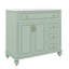 Meuble-lavabo 36 po avec lavabo, armoire de salle de bain avec tiroir rabattable, 3 tiroirs et 2 portes