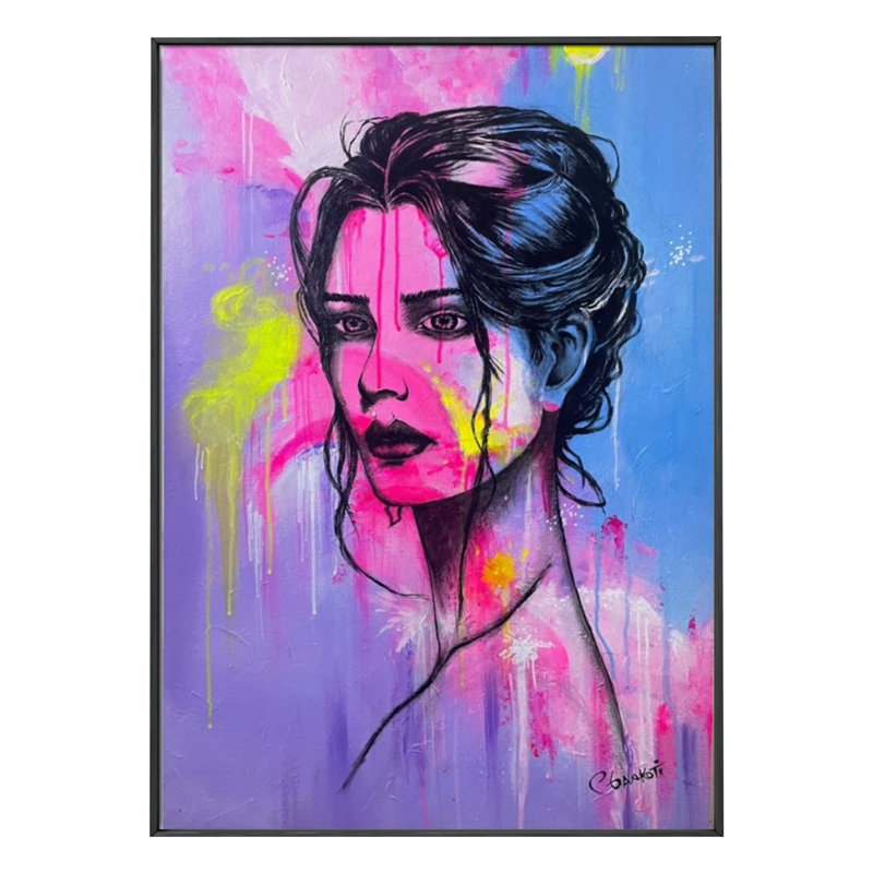 Visage comme un lys | Acrylique sur toile | Par Paritosh | Décoration murale