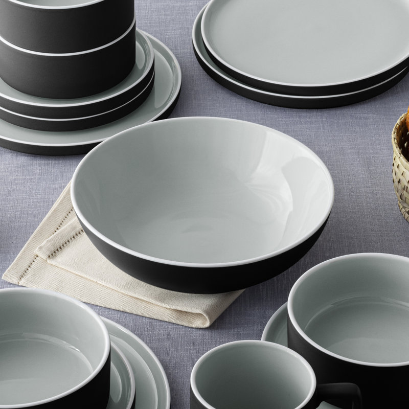 Noritake ColorTrio Graphite Round Vegetable Bowl 9.5", 61 oz.