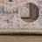 Soft Distressed Oriental Taupe Hallway Runner Rug, Machine Washable-2078647615