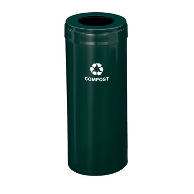 Steel Open Kitchen Trash Can