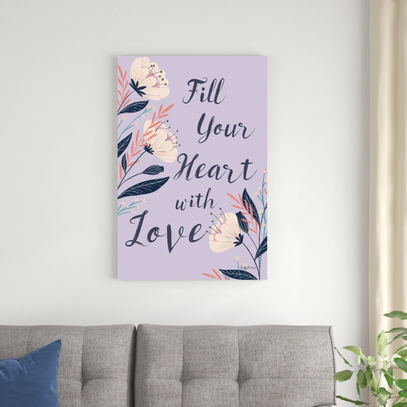 Floral moderne II lilas, H 36 po x l 24 po