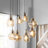 Manon 8 - Light Black Cluster Pendant