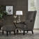 Caistor Upholstered Wingback Chair with Ottoman