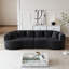Canapé modulaire incurvé surdimensionné, 106,3 pouces, canapé moderne sans os avec 6 coussins en velours côtelé luxueux avec siège profond-2006851013