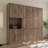 Queen Farmhouse Murphy Bed With 1 Storage Cabinets,space-saving Wall Bed For Multipurpose Room-451217877
