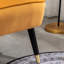 Fauteuil d'appoint contemporain en velours, bleu-85951479