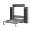 Lit escamotable double avec lumières DEL et tablettes-1485297753