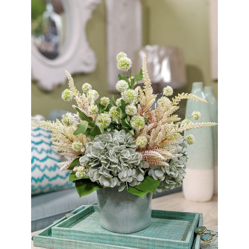 Hydrangea Floral Arrangement in Vase