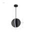 Naveena - 13 Inch LED Pendant - Matte Black - Acrylic Lens