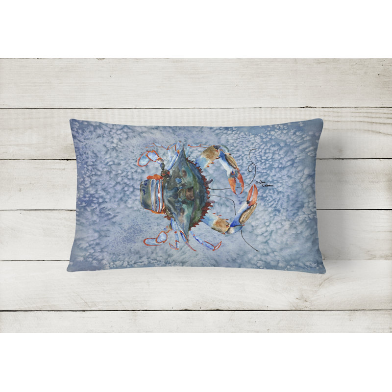 Crab Outdoor Throw Pillow