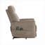  Fauteuil inclinable compact à une place et relevage électrique, microfibre brun classique avec massage et chaleur pour le salon